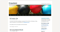Desktop Screenshot of croquetwest.org.au